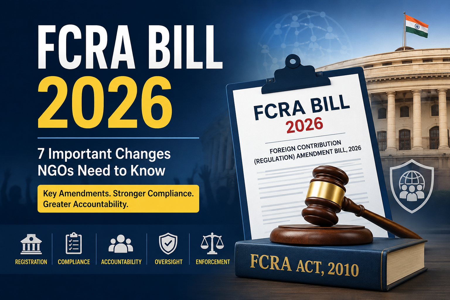FCRA Bill 2026: 7 Important Changes NGOs in India Need to Know